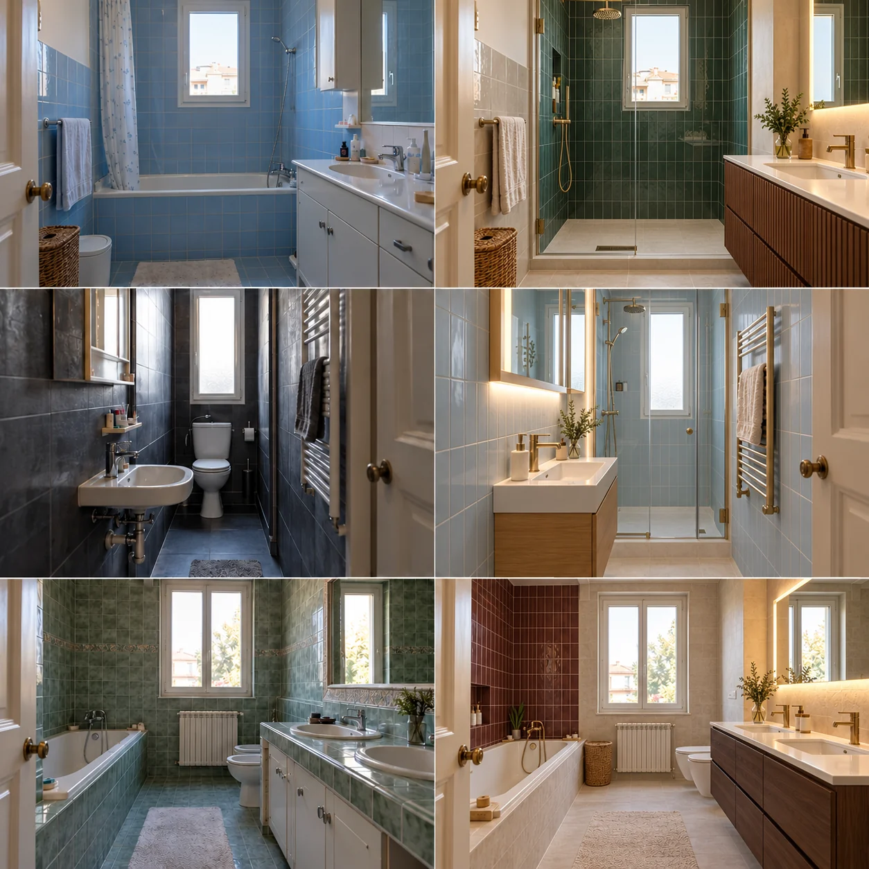 Baignoire et espace douche — après